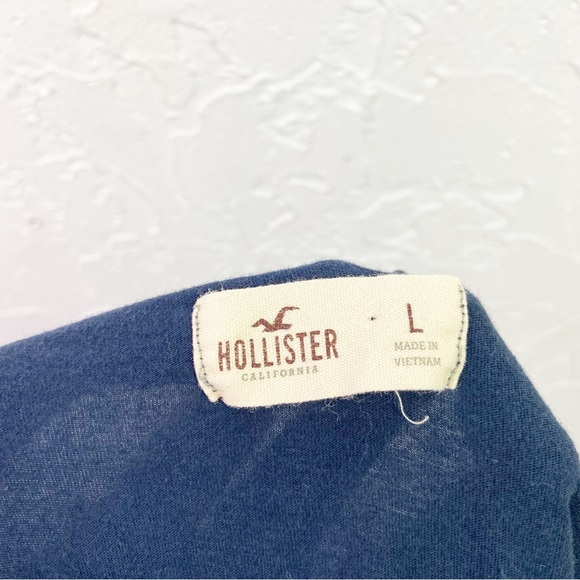 Y2K Early 2000s Hollister Navy Blue Babydoll Strapless Tube Top Size Large - Picture 8 of 8